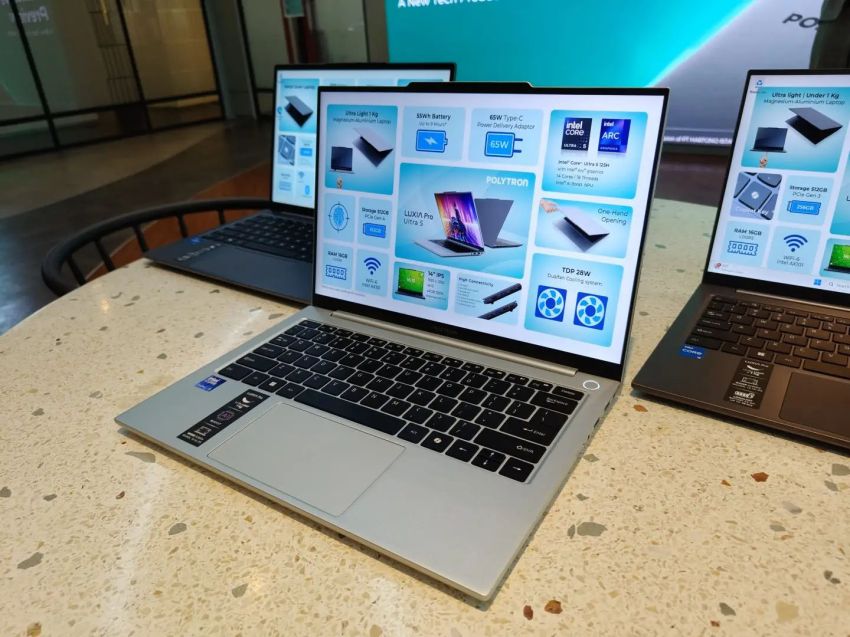 Polytron Rilis Tiga Laptop Luxia: Ringan, Modern, dan Terjangkau