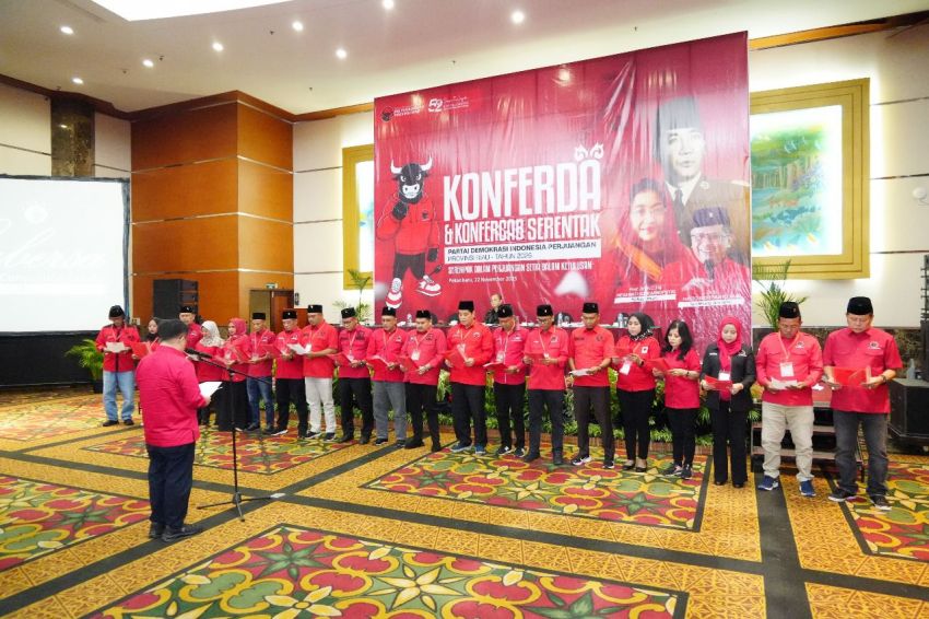 Septian Nugraha Resmi Pimpin DPC PDI P Kabupaten Bengkalis 2025-2030