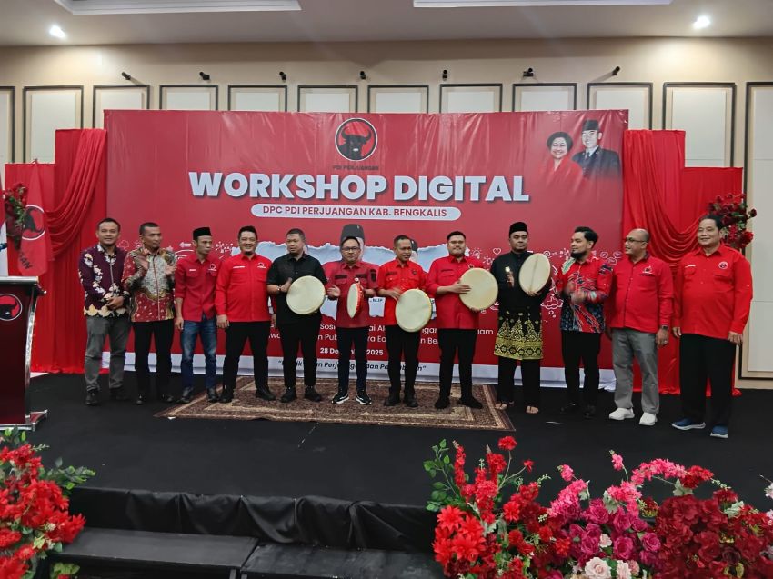 DPC PDI P Bengkalis Gelar Workshop Digital