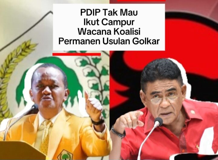 PDIP 'Ogah' Ikut Wacana Koalisi Permanen Usulan Golkar
