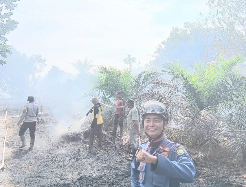 Peran Damkar dalam Percepatan Penanganan Karhutla di Bengkalis