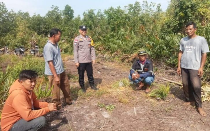 Konsisten Polsek Bantan Ajak Warga Manfaatkan Lahan Kosong Menjadi Lahan Produktif
